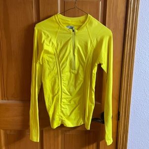 Athleta yellow quarter zip